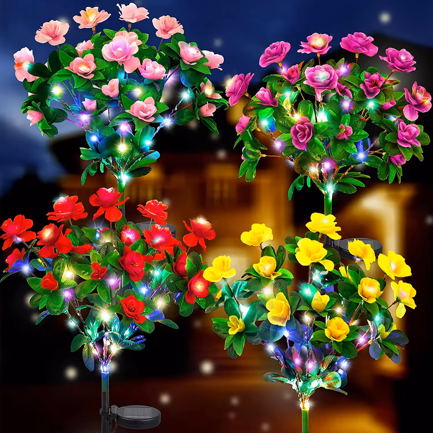 LED Azalea Solar Flowers Lights
